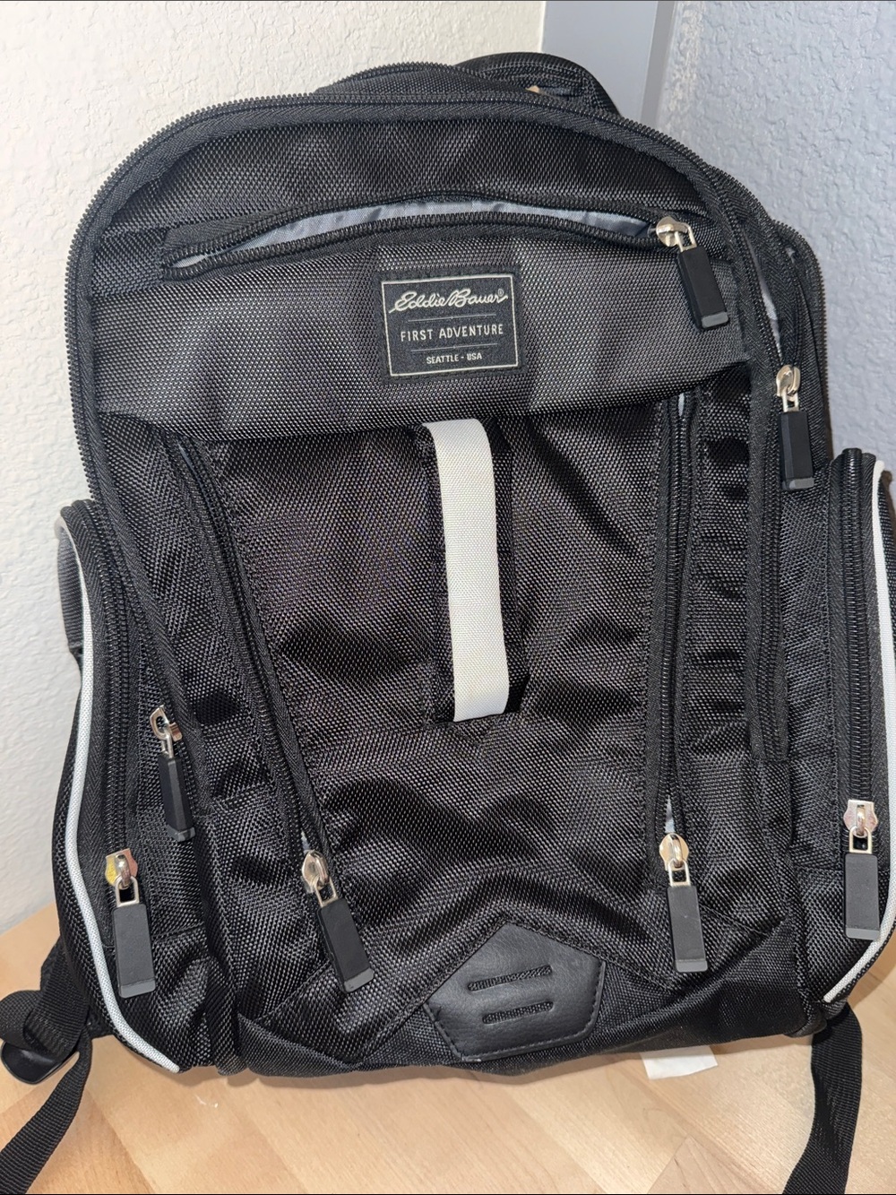 Eddie Bauer Black and Gray Diaper Bag/ Backpack